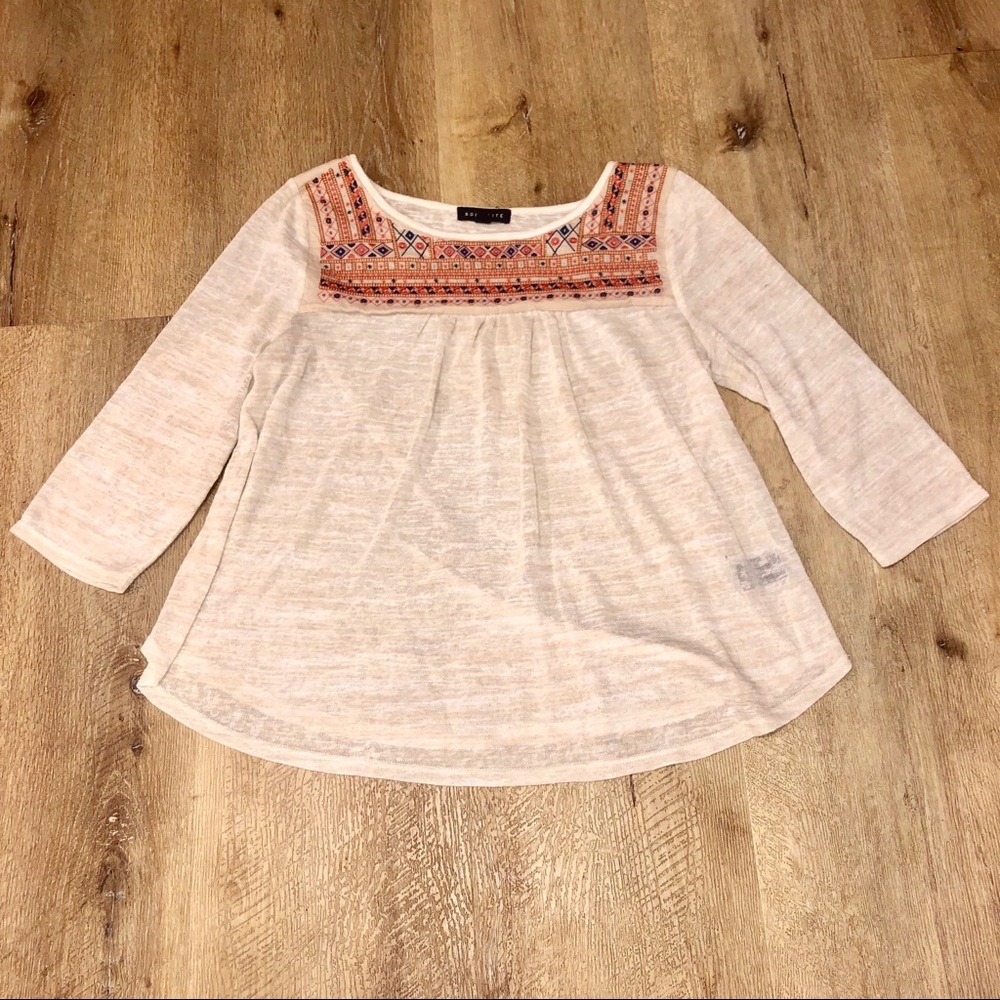 Socialite Boho Embroidered Blouse